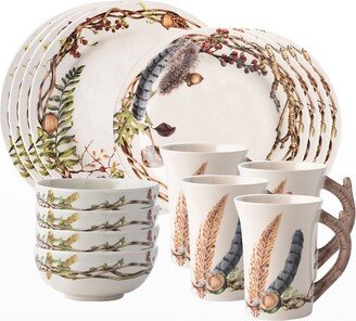 16-Piece Forest Walk Dinnerware Set