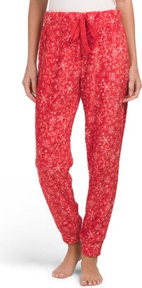 TJMAXX Plush Snowflake Jogger Pajama Pants For Women