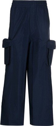 Wide-Leg Cargo Trousers-AC