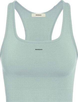 Women's Plant-Stretch Compressive Sports Bra — Eucalyptus Blue XXS