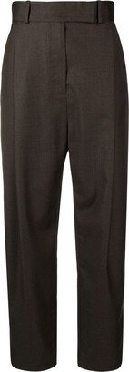 Tapered Wool Trousers-AD