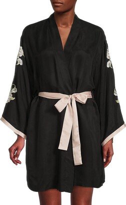 Magnolia Satin Robe