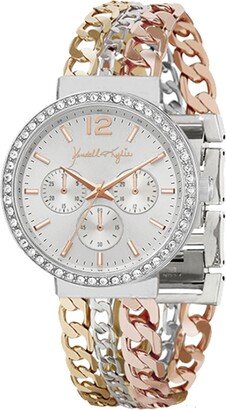 Women's Chronograph Multicolor Metal Alloy Bracelet Watch 38mm