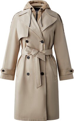 Trisha 2-in-1 Trench Coat With Hooded Bib