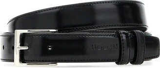 Black Leather Belt-AH