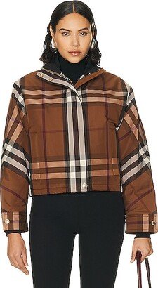 Ayton Check Jacket in Brown