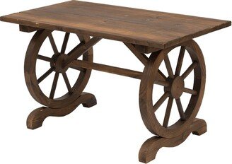 Outsuny Outdoor Coffee Table Dining Table Patio Display Desk