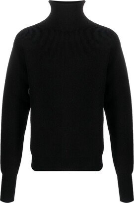 High-Neck Wool Jumper-AE