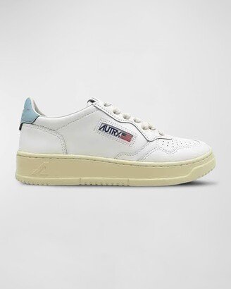 Medalist Low-Top Bicolor Leather Sneakers-AA