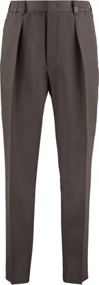 Pleat Detailed Tapered Trousers