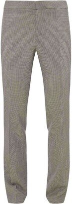 Wool Check Print Trousers