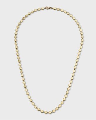 Yellow Gold Circle-Link Necklace, 15L