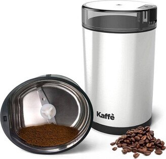 Electric Coffee Grinder with Cleaning Brush - Silver - KF2020