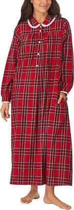 Lanz of Salzburg Classic 50 Peterpan Gown (Red Tartan Plaid) Women's Pajama