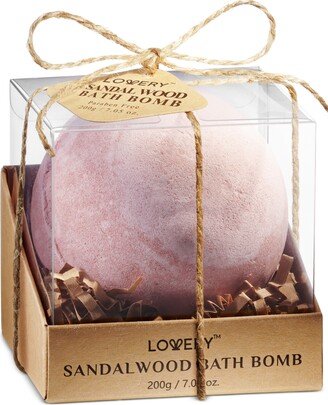 Lovery Sandalwood Fizzy Bath Bomb, 7 oz.