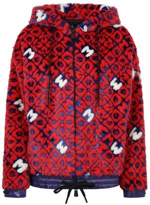 Motif Fur Hooded Jacket