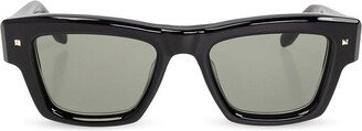 Square Frame Sunglasses-AB