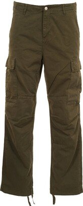 Logo Patch Straight Leg Cargo Pants-AA