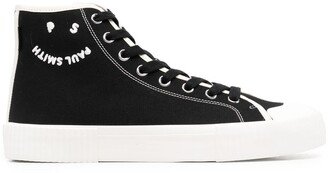 Logo-Print Hi-Top Sneakers-AC