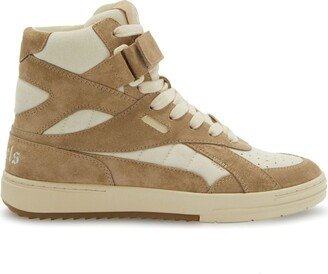 University high-top suede sneakers