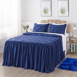 No Bedspread Set, Queen, 4 Piece