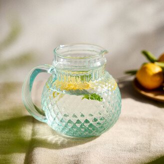 Hobnail Recycled Glass Pitcher-AA