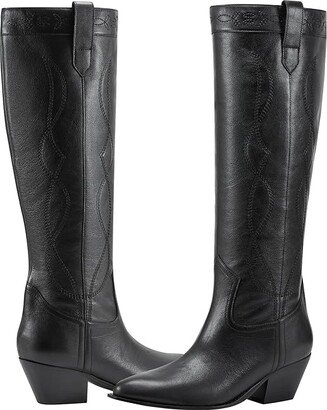 Edania (Black Leather) Women's Boots