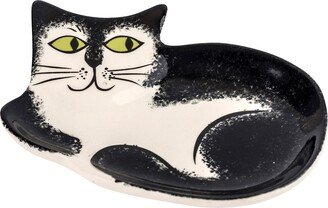 Hannah Turner Black & White Cat Trinket Dish