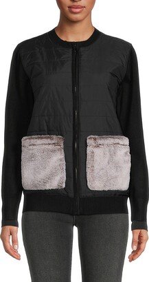 Faux Fur Pocket Jacket