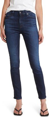 Mari High Waist Ankle Slim Straight Leg Jeans