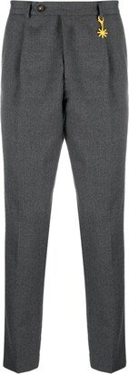 Logo-Charm Straight-Leg Trousers