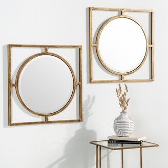 Granero Contemporary Beveled Mirror - 18H x 18W x 1.2D, 18H x 18W x 1.2D