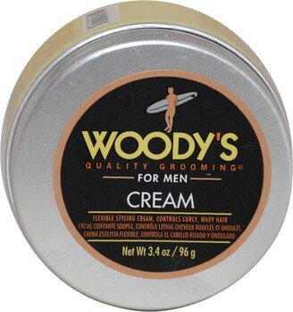 Woodys Flexible Styling Cream For Men 3.4 oz Styling Cream