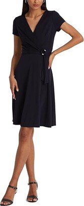 Surplice Jersey Dress (Lighthouse Navy) Women's Dress