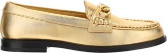 VLogo Chain-Link Slip-On Loafers