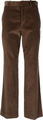 Garret twill-weave flared trousers