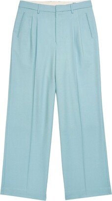 Wide-Leg Virgin-Wool Trousers-AB