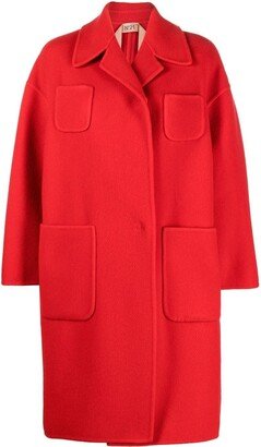 Single-Breasted Mid-Length Coat-AG