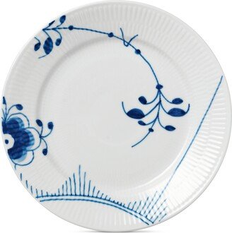 Blue Fluted Mega Salad Plate #2-AA