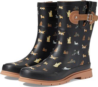 Waterproof Mid Rain Boot (Puppies and Pooches) Women's Rain Boots