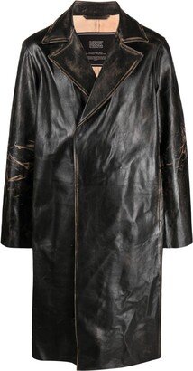 L-Kauffman leather coat