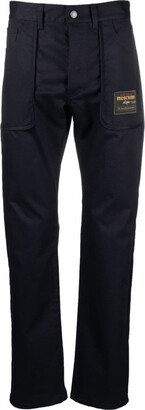 Straight-Leg Cotton Trousers-DK