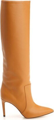 Pointed Toe Knee-High Boots-AH