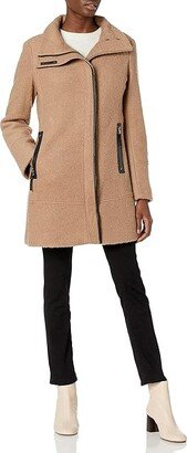 Women's Wool Jacket (Camel) Women's Coat