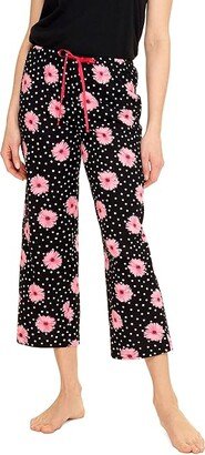 Gerbera Dot Capri PJ Pants (White) Women's Pajama