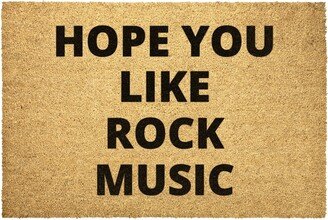 Rock Music Doormat Outdoor Rug Door Hope You Like Coir Mat Decor Housewarming Home Summer Winter Christmas House Gift