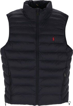 Pony Embroidered Puffer Gilet