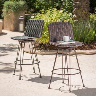 Torrey Outdoor Wicker Barstool