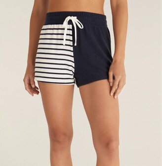 Color Block Stripe Short In Black