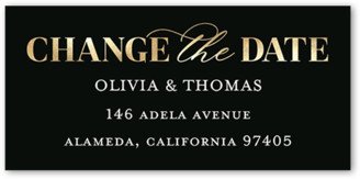 Address Labels: Times Of Change Address Label, Yellow, Address Label, Matte